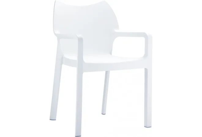 Fauteuil blanc intérieur et extérieur