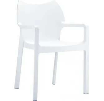 Fauteuil blanc intérieur et extérieur