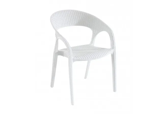 Fauteuil pour intérieur et extérieur blanc