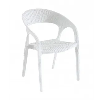 Fauteuil pour intérieur et extérieur blanc