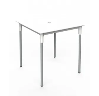 Une table en polypro plateau blanc pour intérieur et extérieur