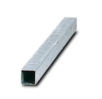 Poteau carré 40 x 40 x 2 mm pour panneau routier