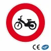 Panneau de circulation indiquant un accès interdit aux cyclomoteurs (B9g)