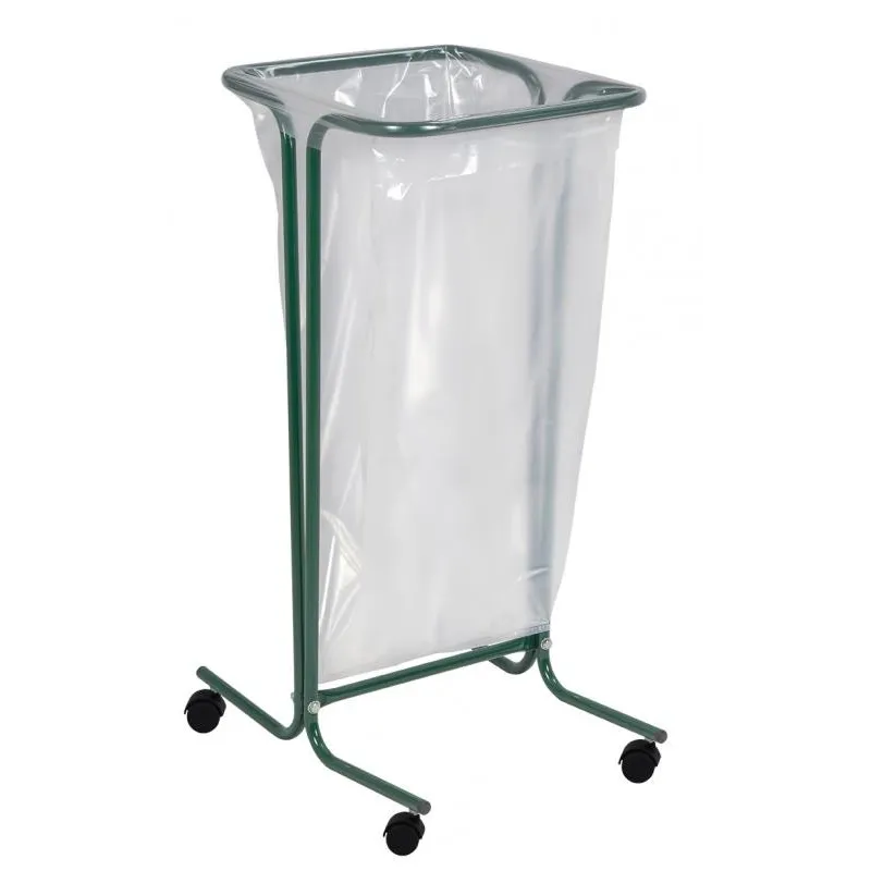 Porte sac poubelle roulant intérieur 110 Litres