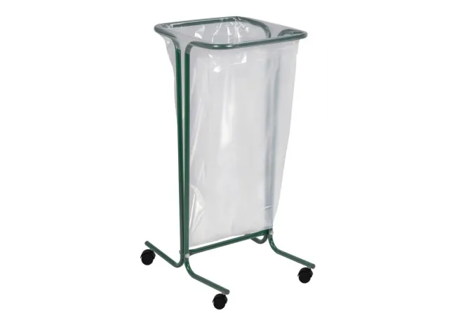 Porte sac poubelle roulant intérieur 110 Litres