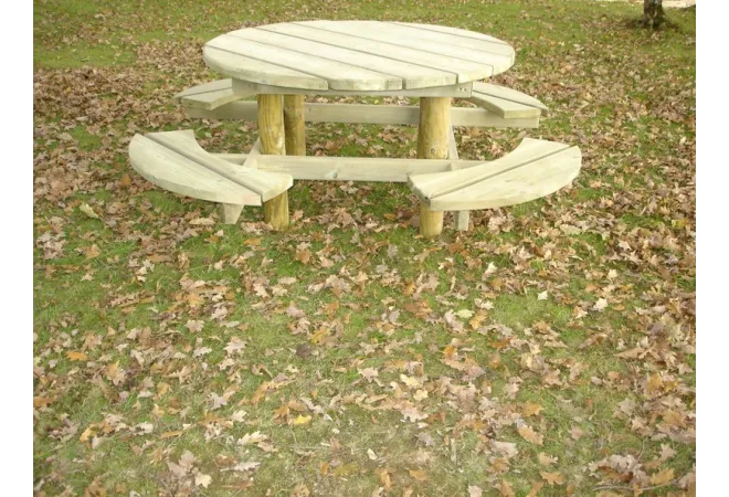 Table de picnic en bois Bosquet