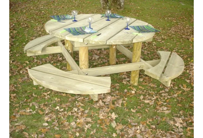 Table de picnic en bois Bosquet