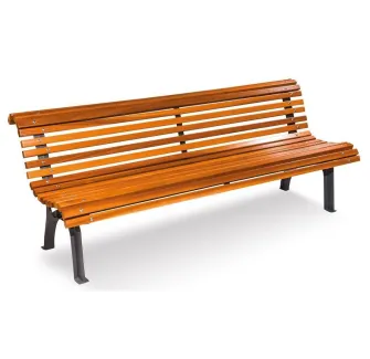 Banc public en bois Plaza