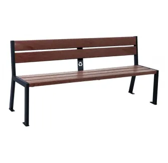 Banc Silaos 5 lames en recyclé