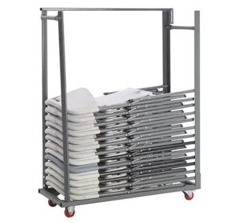 Chariot de rangement pour chaises pliantes en polypro Polychaise