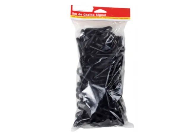 Sachet de 5 m de chaînette en plastique noir