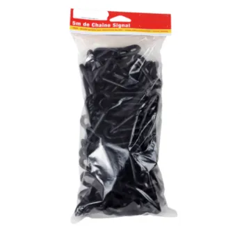 Sachet de 5 m de chaînette en plastique noir