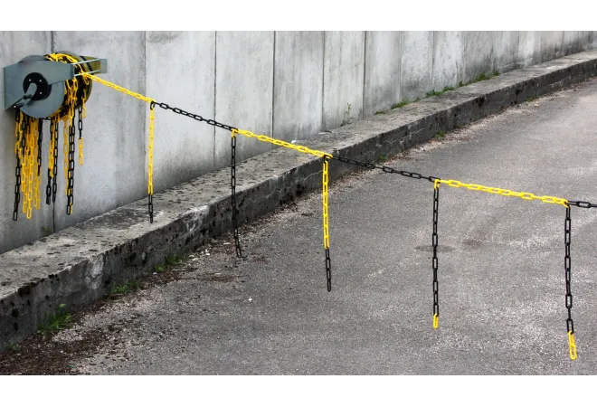 Dérouleur de chaîne plastique Jaune/Noir