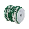 Bobine de chaine de chantier en plastique vert et blanc