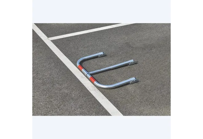 Barrière de parking rabattable avec cadenas fourni