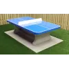 Table ping-pong béton avec coins arrondis