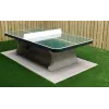 Table ping-pong béton avec coins arrondis