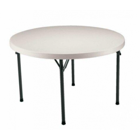 Table de réception ronde, table en polypro, table solide polypropyléne