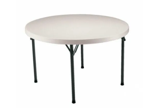 Table pliante ronde en polypropylène