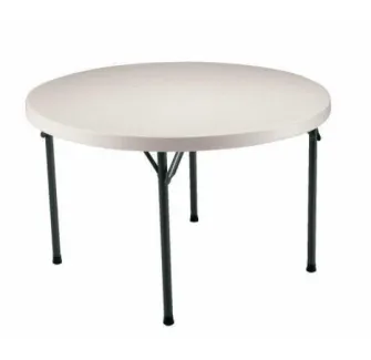 Table pliante ronde en polypropylène