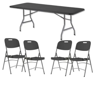 Lot de 20 tables + 60 chaises polypro M2 Grey Edition®