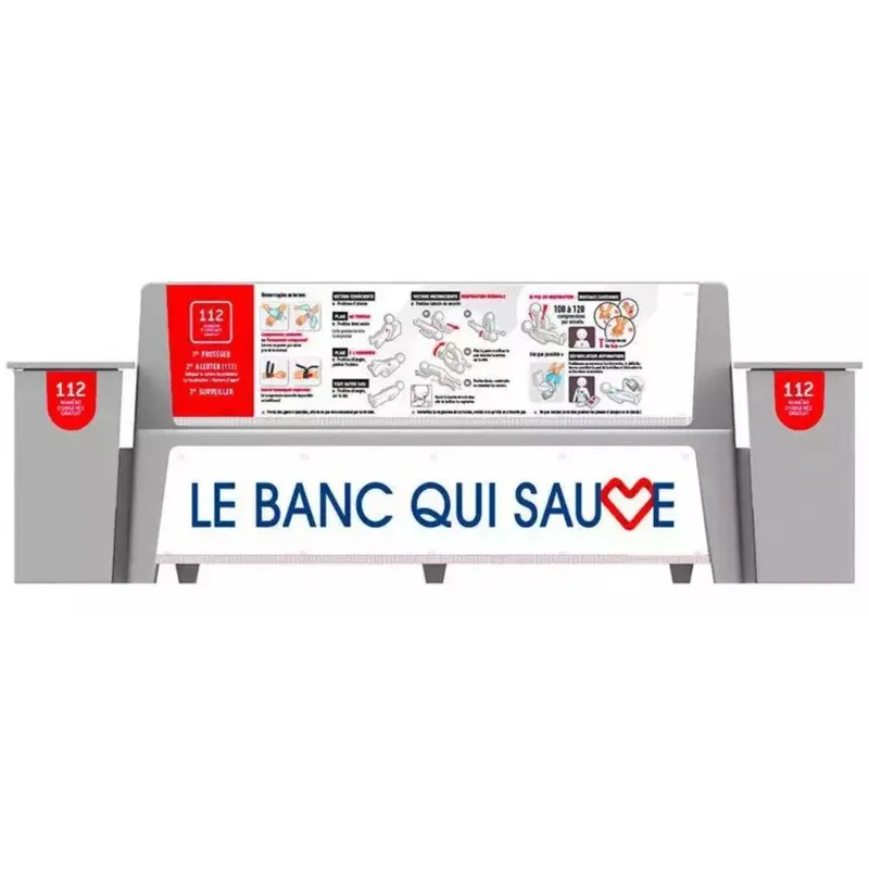 Banc public "Qui sauve des vies"