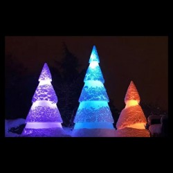 Ensemble de 3 sapins de Noël lumineux