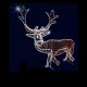 Décoration et illumination de Noël : cerf lumineux en 3D - en situation - Leader Equipements