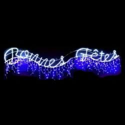 Bonnes Fêtes - Guirlande lumineuse texte souligné