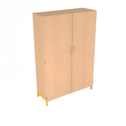 Armoire haute de rangement pour école double compartiment