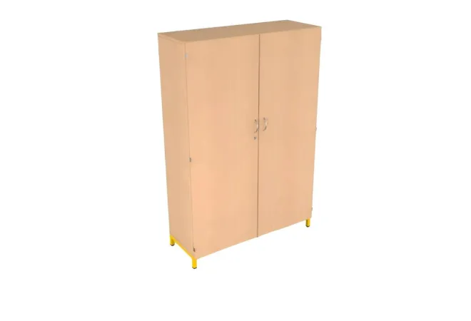 Armoire haute de rangement pour école double compartiment