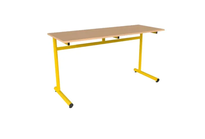 Table scolaire 2 places 130x50 cm