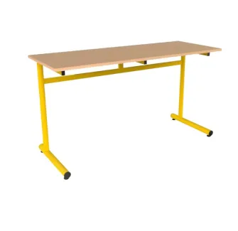 Table scolaire 2 places 130x50 cm