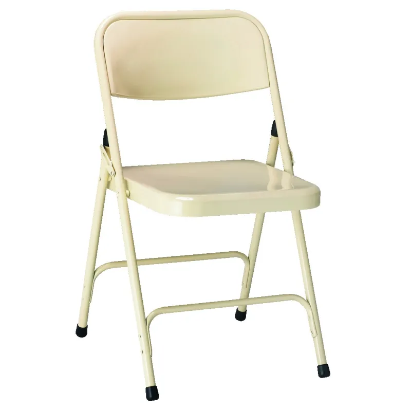 Visuel de la chaise pliante pour salle des fêtes modèle Gênes en beige - RAL 1015 - Leader Equipements