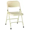 Visuel de la chaise pliante pour salle des fêtes modèle Gênes en beige - RAL 1015 - Leader Equipements