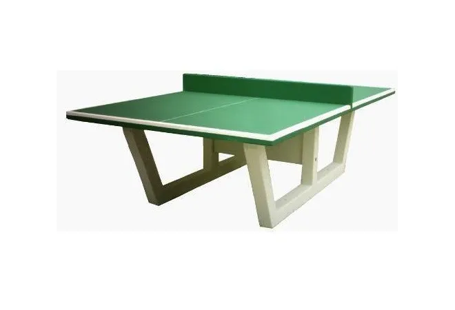 Visuel de la table de ping pong en béton - revêtement vert