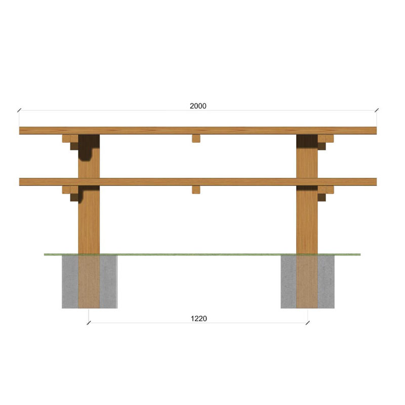 Table bois Océane version standard